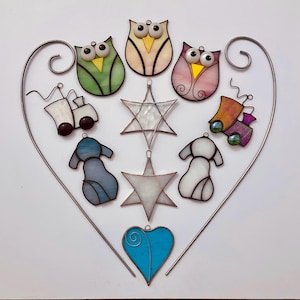 House Plant Stakes • Stained Glass Garden Stakes • Plant Lover Gift • Plant Pot Ornament • Plant Pot Stake • Garden Gift