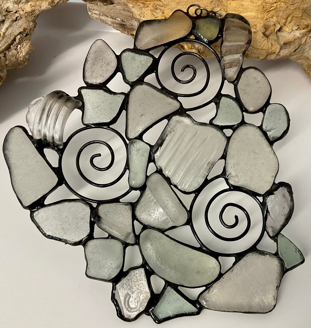 Sea Glass Suncatcher Beach Glass Suncatcher Sea Glass Gift Window