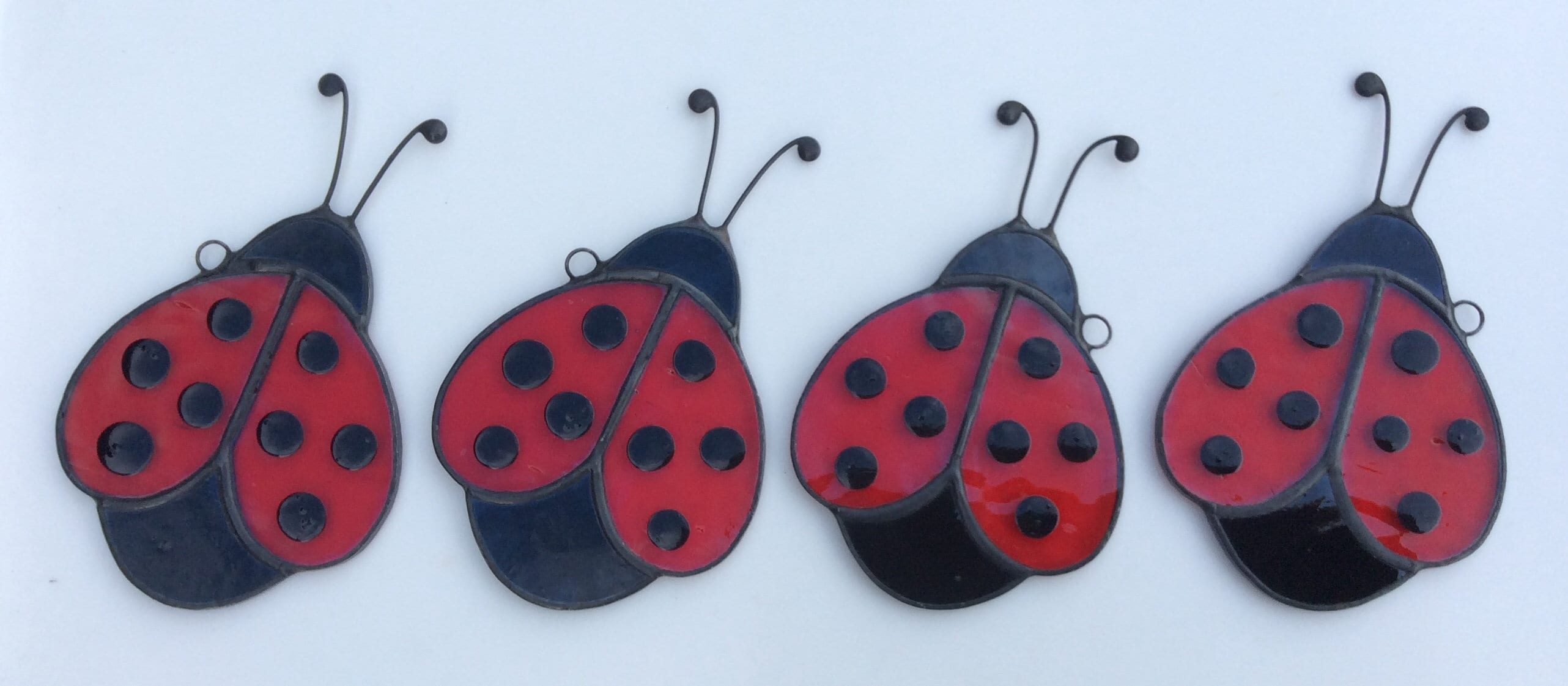 Stained Glass Ladybug Suncatcher Stained Glass Ladybird Etsy