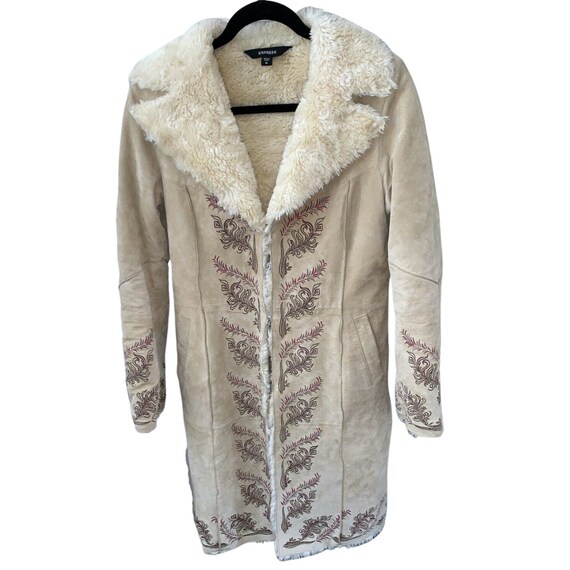 vintage penny lane almost famous suede faux fur em