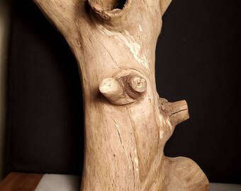 Hand made Arbutus Madrone Unique Pacific NW Hardwood Statue