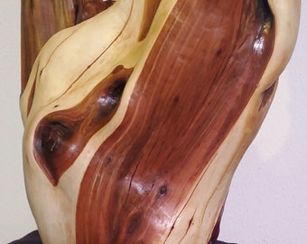 Large Handmade Live Edge Exotic Hardwood Sculpture. *FREE SHIPPING*