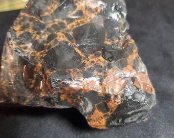 Raw Mahogany Obsidian Chunk, Lassen Volcano Stone