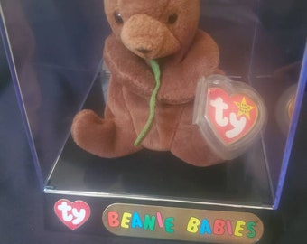 Seaweed Otter Beanie Baby TY - Rare Errors, Collectors Box