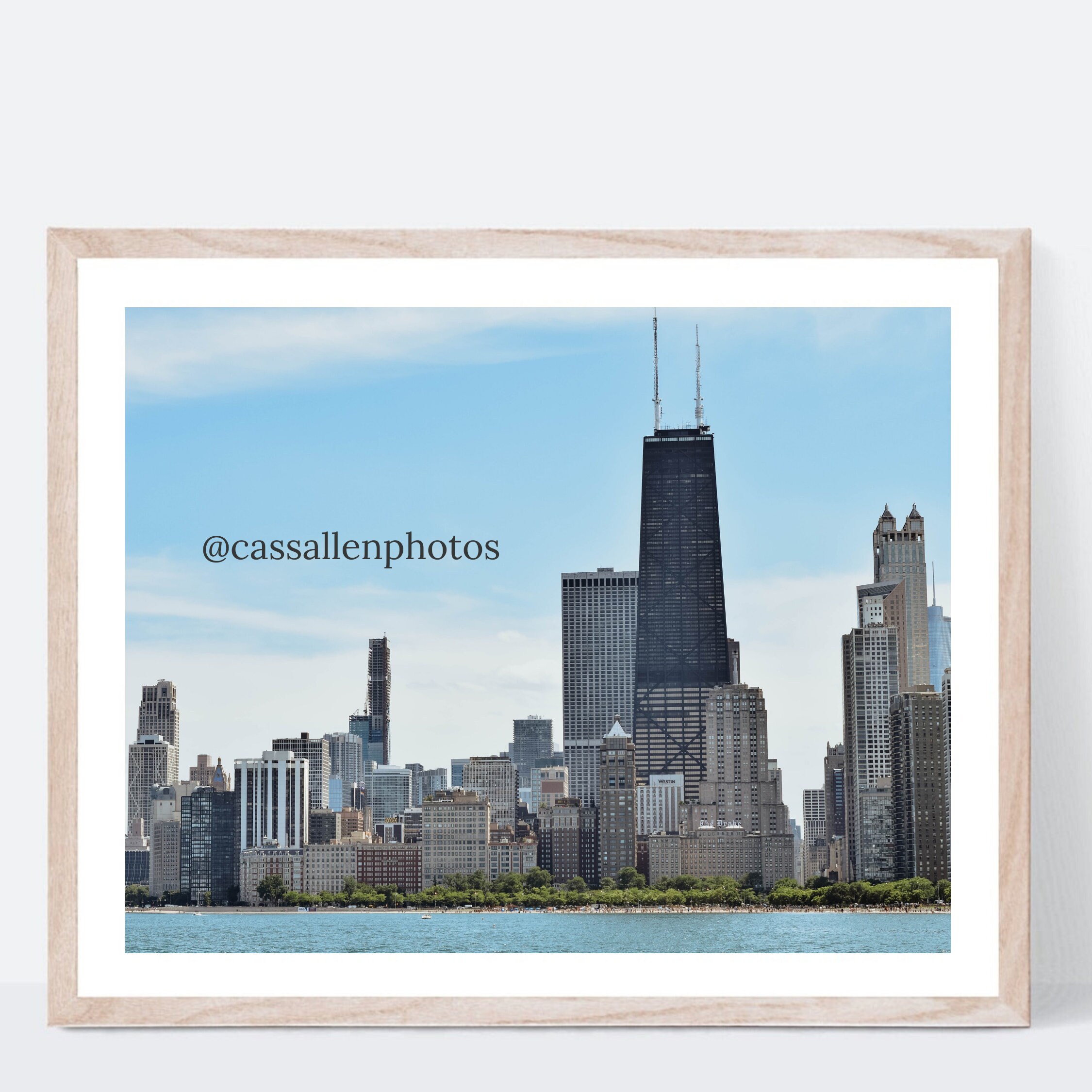 Chicago Skyline Printable Chicago Printable Art Chicago Etsy