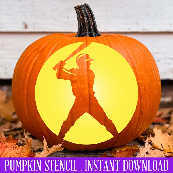 Dodgers Pumpkin Stencil Etsy