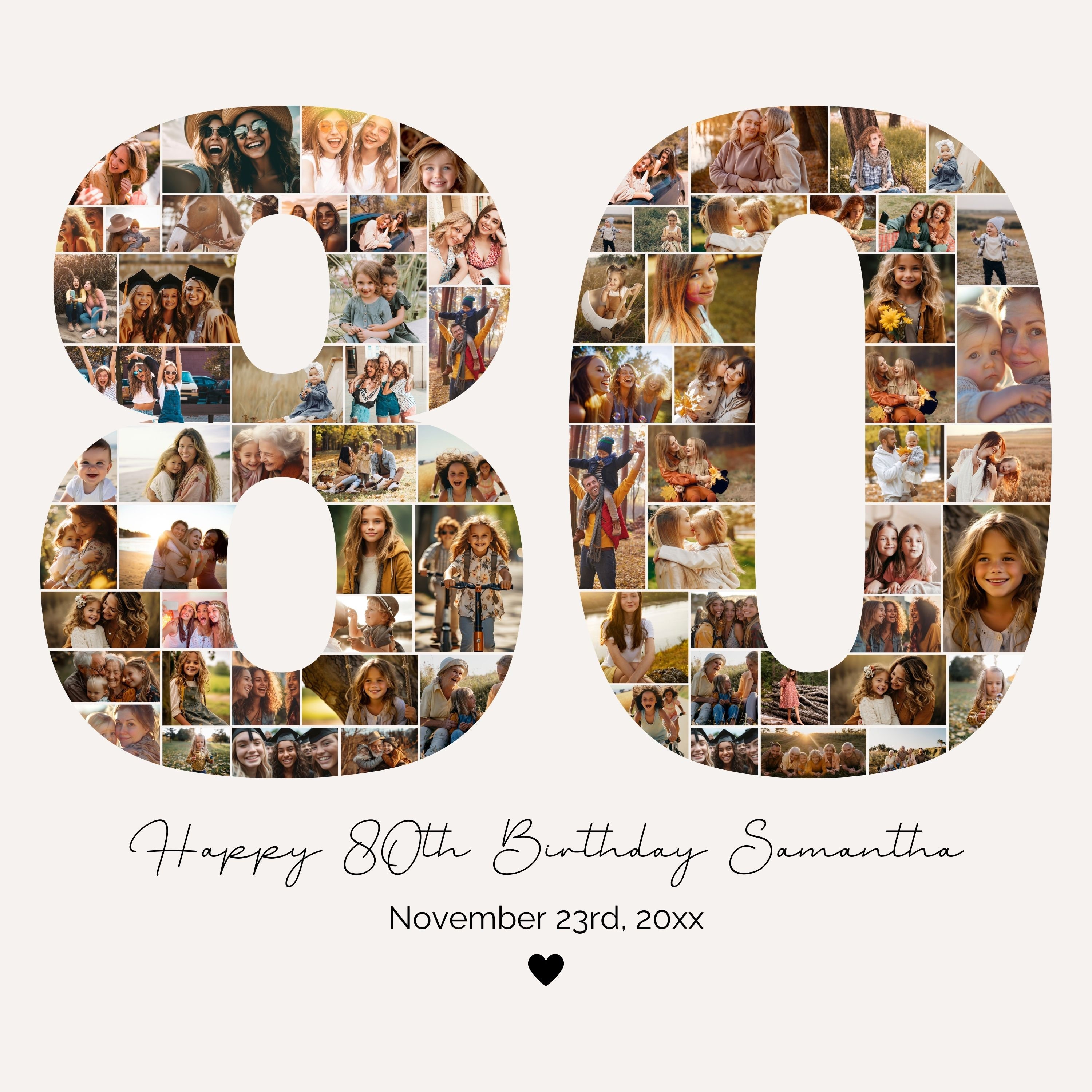 Gift Ideas For Mums 80th Birthday Party Large 80th Birthday Card