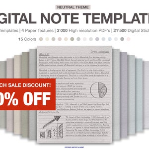 Digital Note Paper Templates Templates Notetaking, Digital notebook Portrait vertical Digital Note Taking Template, Digital Notepad student