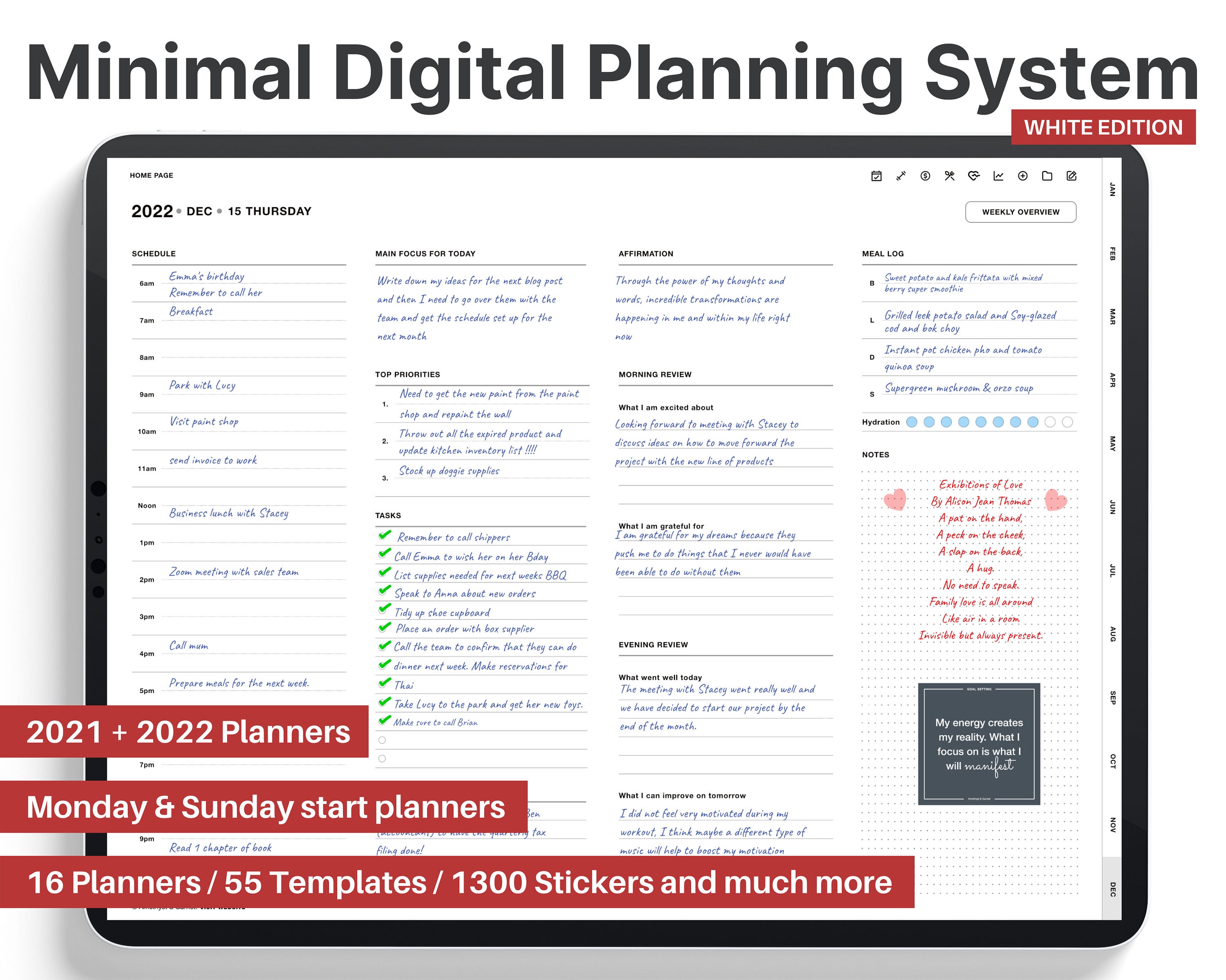 Digital Planner Goodnotes planner, ipad planner, notability planner, …