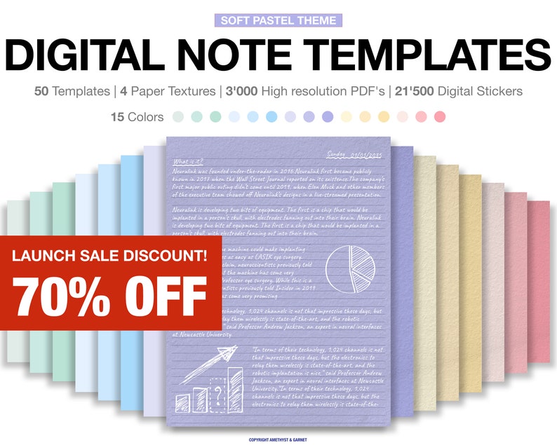 Digital Note Paper Templates Templates Notetaking, Digital notebook Portrait vertical Digital Note Taking Template, Digital Notepad student 