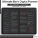 Dark Mode Blackout Goodnotes planner, ipad planner notability planner Digital journal daily digital planner planner digital Dated Digital 