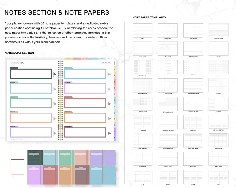 Student Planner College School Goodnotes Digital Student Etsy