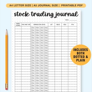 Aandelenhandelsdagboek | Grafieken voor aandelenhandel | Spreadsheet voor aandelenhandel | Grafieken voor aandelenhandel | Logboek aandelenhandel | Logboek aandelenhandel