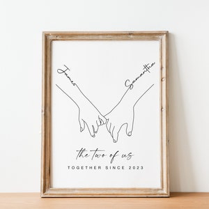 Verjaardagscadeau voor hem, haar, koppel, Gepersonaliseerde huwelijksverjaardagscadeau 1-jarig jubileumcadeau voor vriend en vriendin