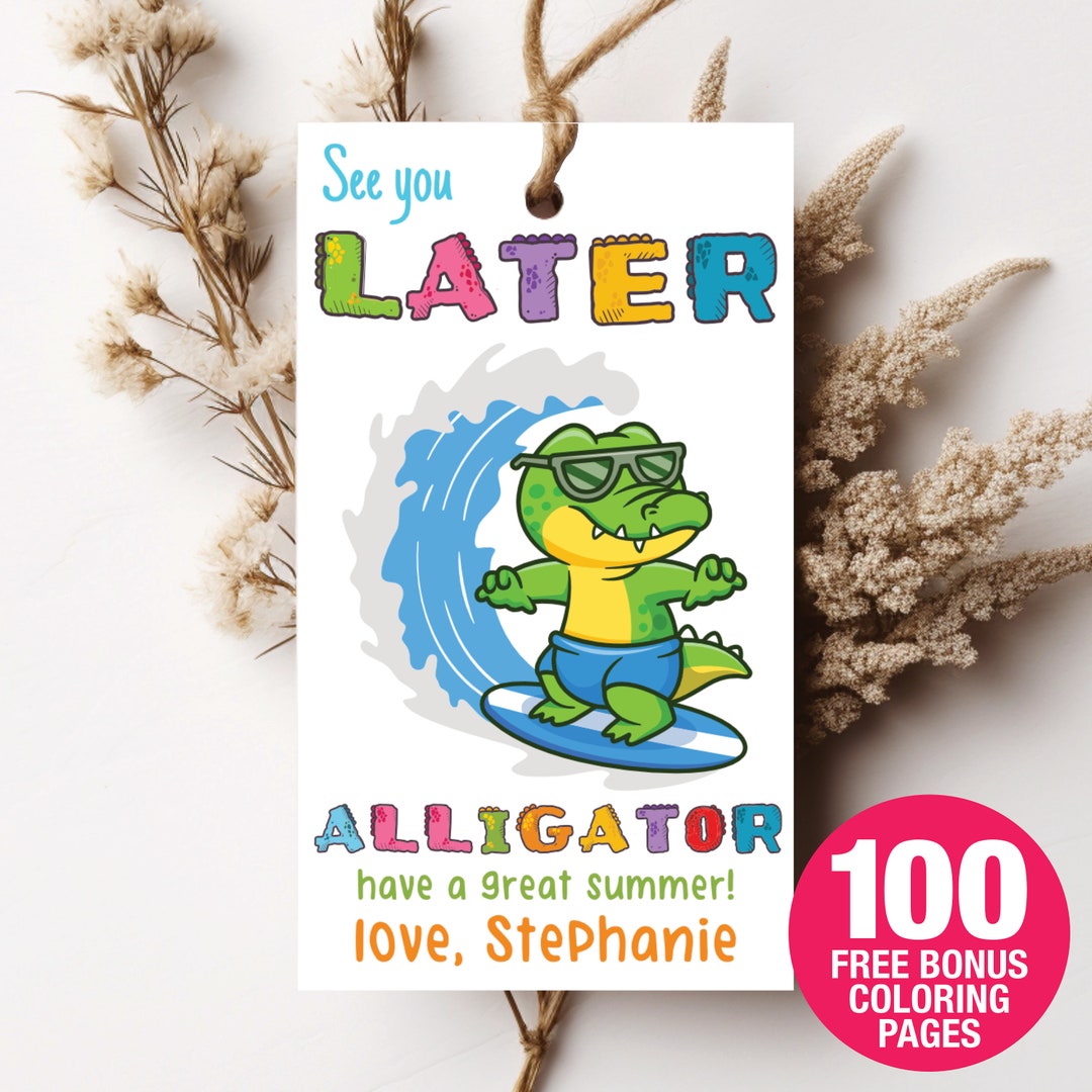 Printable Editable End of Year Last Day of School Tag Friends Gift Tag ...