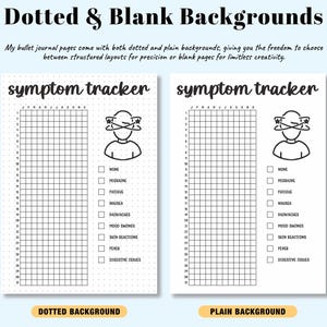 Yearly Symptom Tracker Printable Landscape, Symptom Frequency Tracker ...