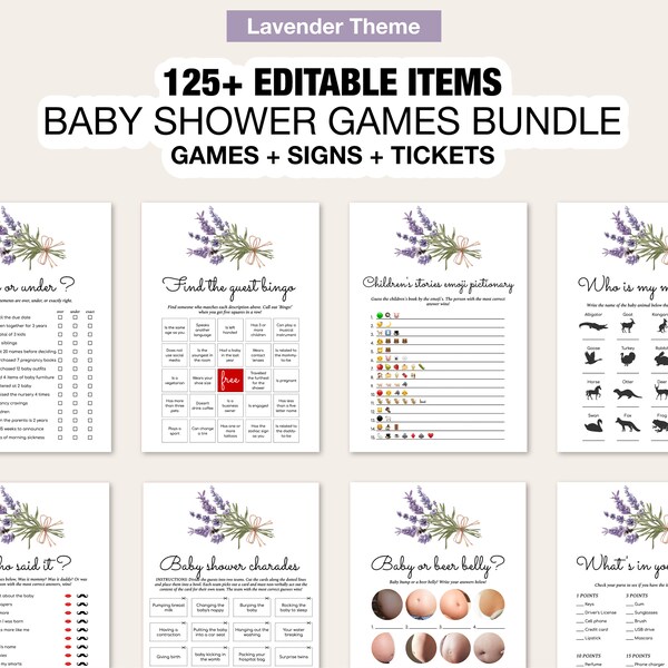 Lavender Baby Shower - Etsy