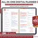Digital Planner 2022 2023 Mid year Undated ipad goodnotes notability Samsung, Digital journal, daily planner planner digital Dated Undated 