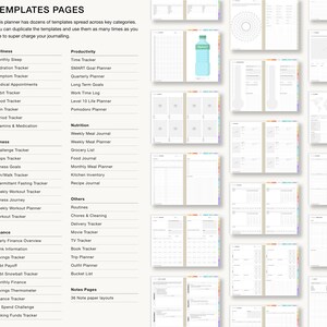 Premium Digital Planner 2024 2025 Undated iPad goodnotes notability, Digital journal, daily planner planner digital Dated ADHD Student V17 image 8