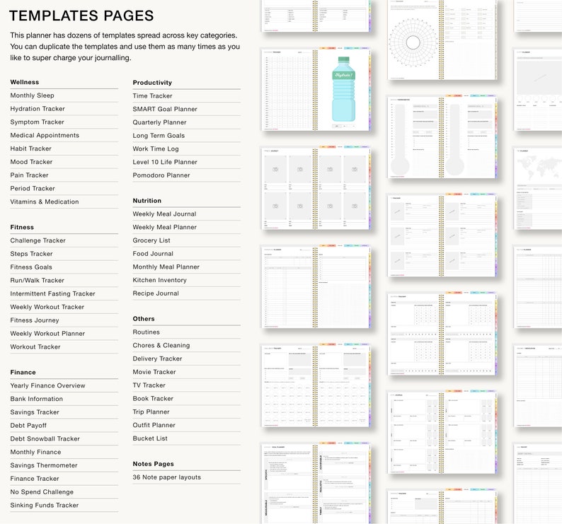 Premium Digital Planner 2024 2025 Undated iPad goodnotes notability, Digital journal, daily planner planner digital Dated ADHD Student V17 image 8