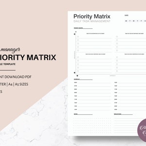 To do list, Task Priority Matrix Eisenhower Matrix Decision Matrix Productivity Planner Action Planner Daily Planner Urgent-Important Matrix