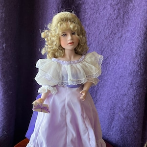 Wendy Lawton Porcelain Doll &quot;Lilac Memories&quot; Limited Edition