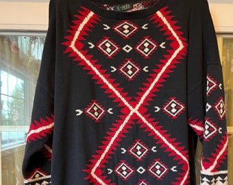 Ralf Lauren “Navajo” Pattern 100% Cotton Sweater 3X