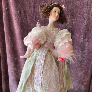 Catherine and the Poetry of the Fan Franklin Heirloom Porcelain Doll