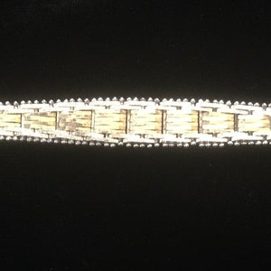 Milor Textured Sterling Woven Bracelet Vermeil Accents