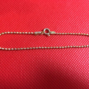 Vermeil Faceted Ball Chain Bracelet