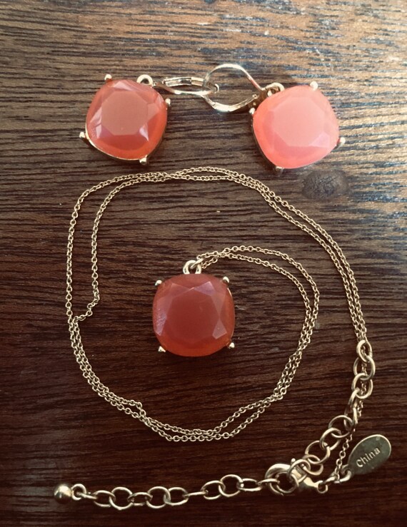 Vintage Joan Rivers "Candy Color" Necklace and Ea… - image 1