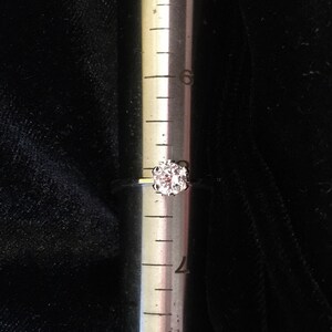Dainty CZ Friendship or Promise Ring Sterling Silver Size 7 7/8