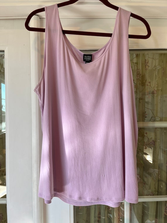 Eileen Fisher 2X Knitted Silk Shell Sleeveless Bl… - image 1