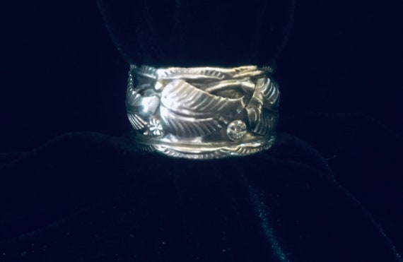 Navajo Ring Sterling Silver Size 6.75 by Benson Manygoats