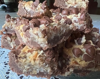 German Chocolate Cookie Bars