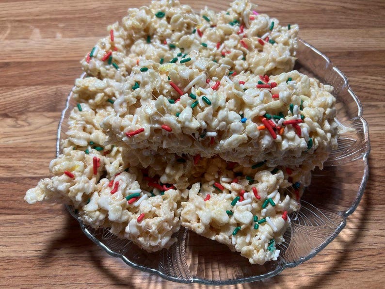 Rice Crispy Treats, Homemade, Sweet and Crunchy Treats - Etsy