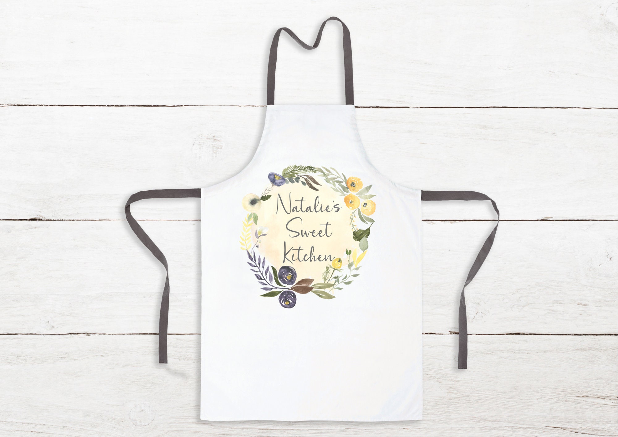 Flower Logo Wreath Logo Watercolour Bakery Logo Wild Etsy UK