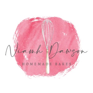 Instant Download Logo, Editable Logo, Customisable Logo, Canva Template Logo, Bakery Logo, Whisk Logo, Baking Logo, Home Cook Logo, DIY Logo