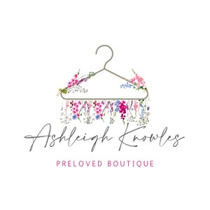 Bewerkbaar logo, kledinglogo, boetieklogo, kledingbedrijfslogo, upcycle, canvassjabloon, logo online kleding, logo tweedehands kleding.