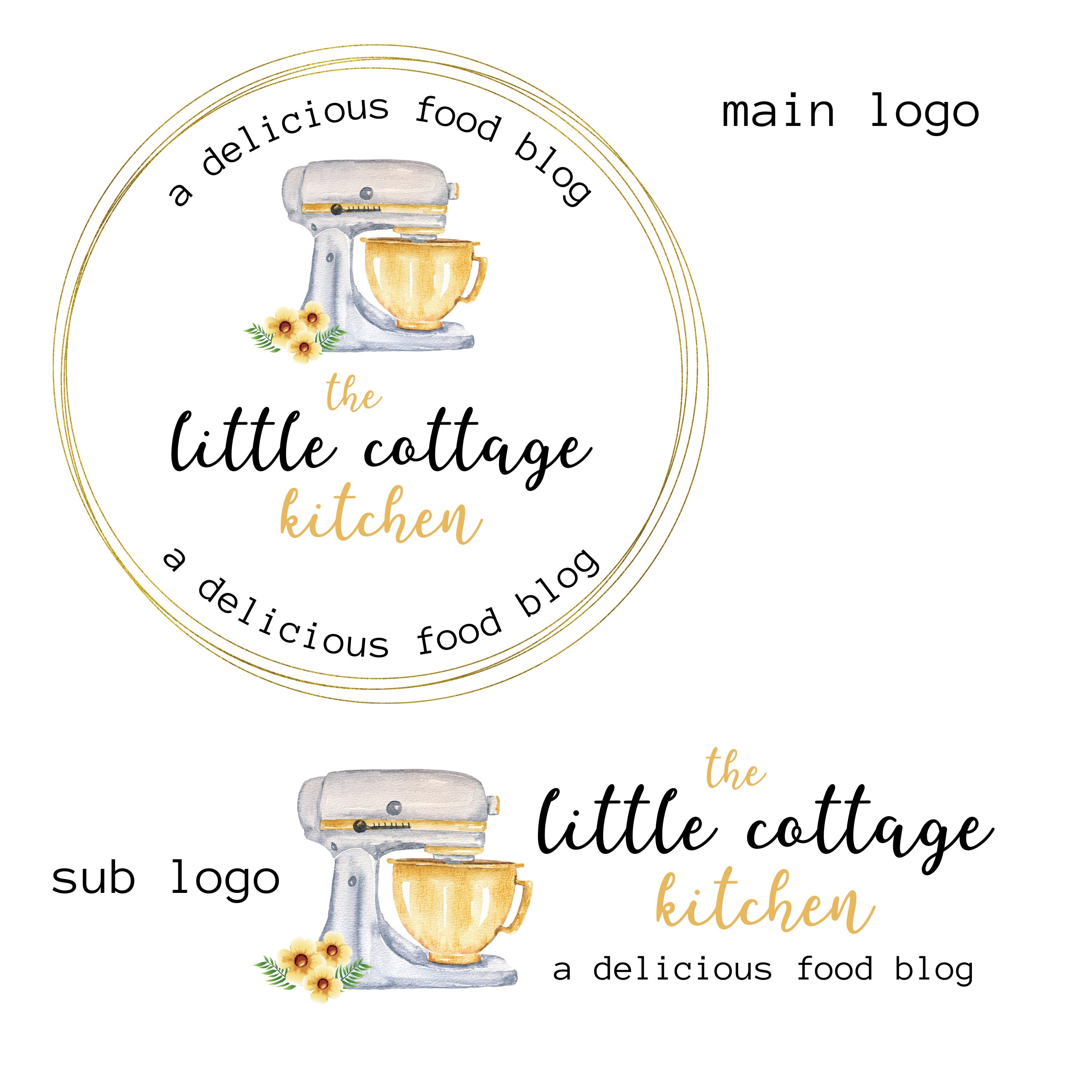 Edit Logo Kitchen Editable Logo Template – Kitchen Logo Branding Kit for Small Business ...