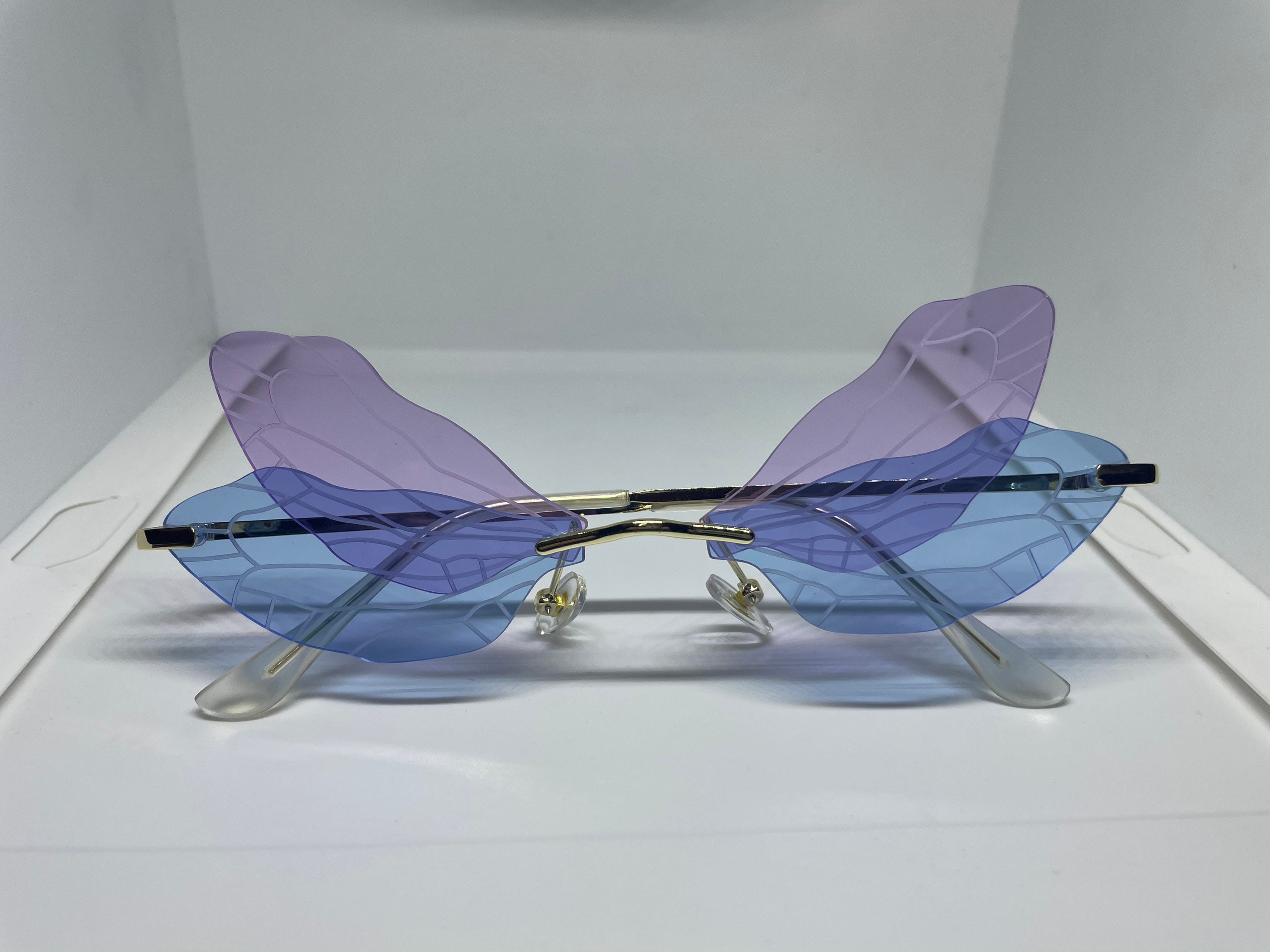 Dragonfly wing glasses select color option Etsy