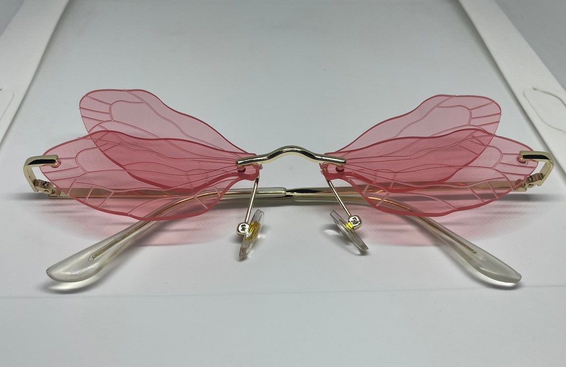 Dragonfly wing glasses select color option Etsy