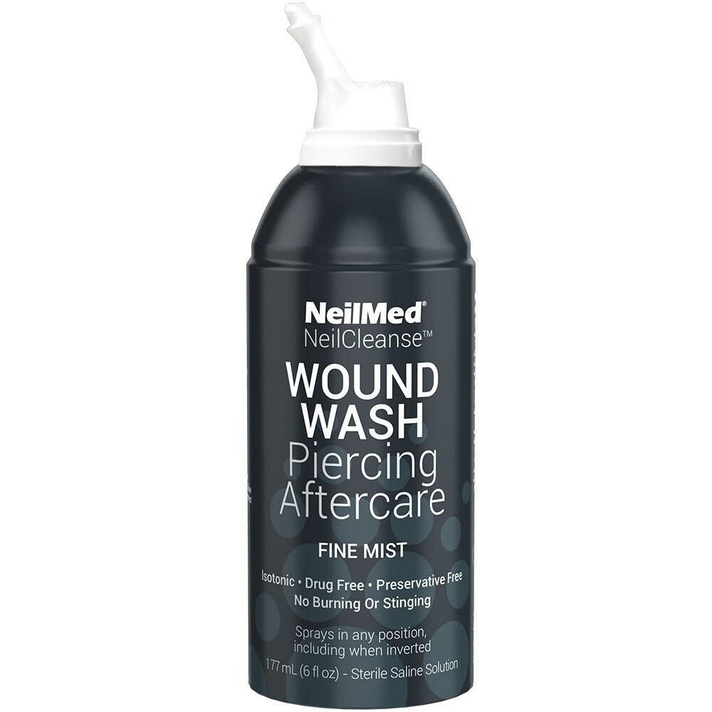 Wound Wash fine Mist Piercing Spray Sterile Saline Solution Etsy