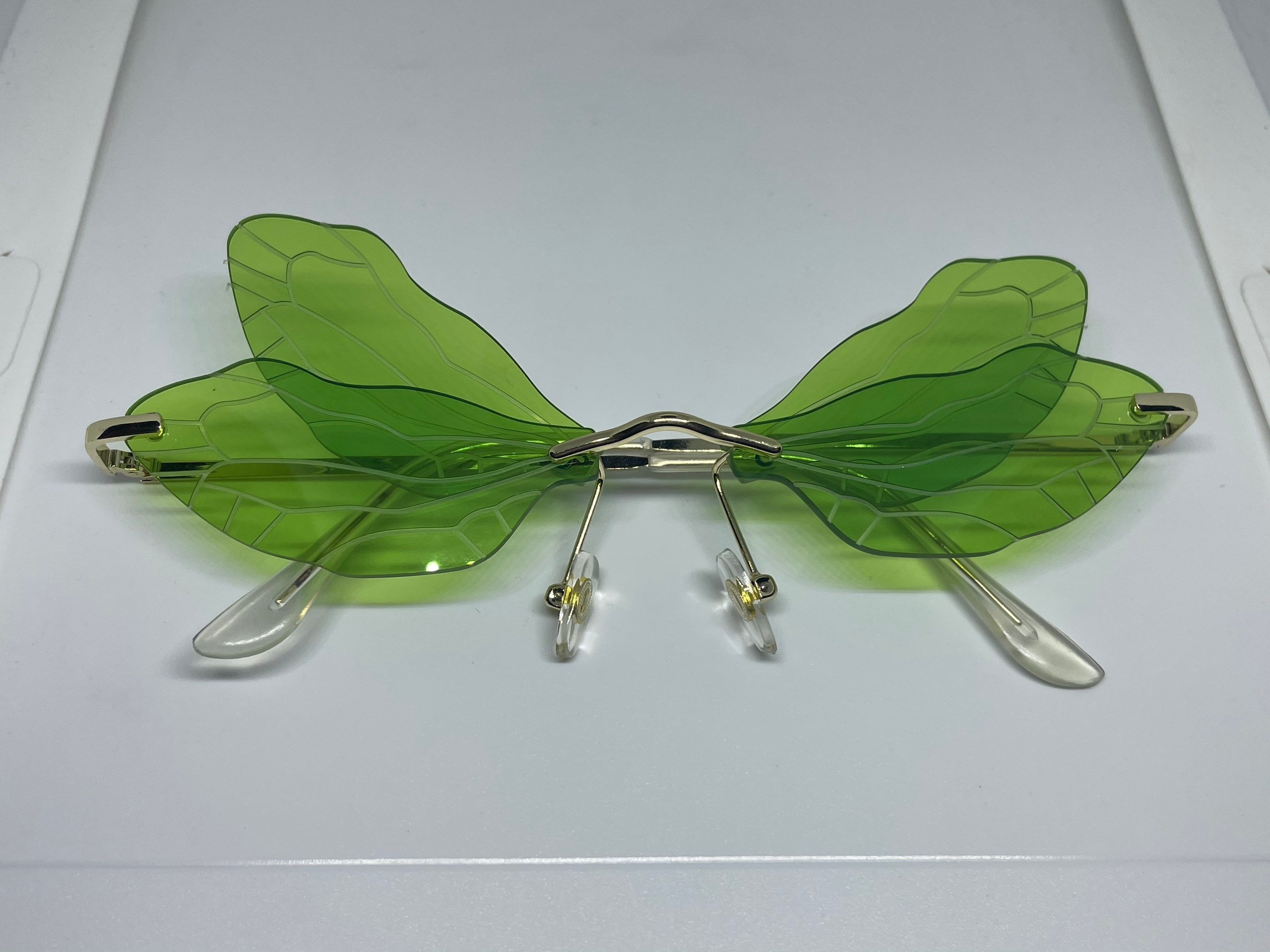 Dragonfly wing glasses select color option Etsy