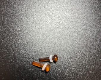 8 Gauge Tiger Eye Stone Plugs. Beautifully Crafted and Priced just Right!