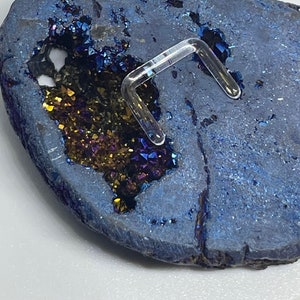 14 gauge clear glass septum retainer