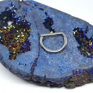 16 gauge 5/16 hinged titanium D ring clicker