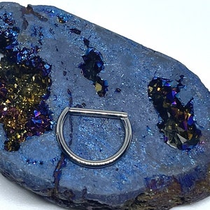 16 gauge 3/8 hinged titanium D ring clicker