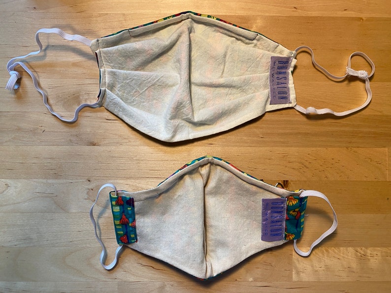 Mask in Festival Certified Organic Cotton fabric 100/% Cotton Washable Reusable Nose Wire Donation to Food Pantry