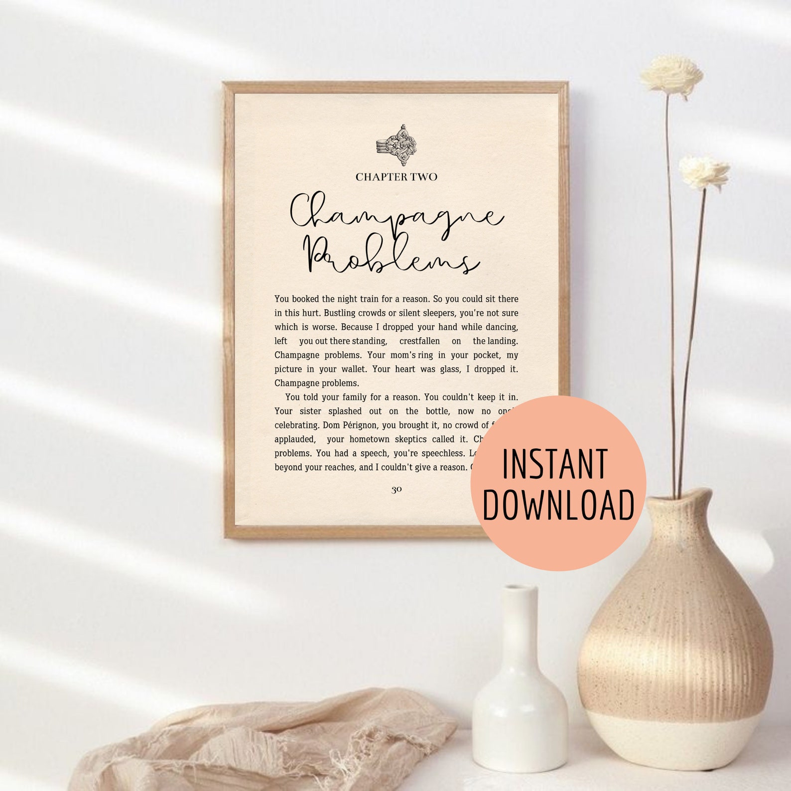 EVERMORE Champagne Problems Lyrics Print Taylor Etsy